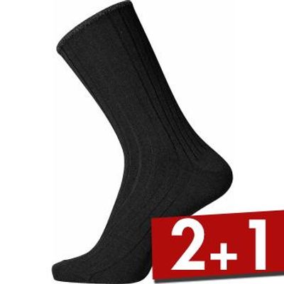 Egtved Wool No Elastic Rib Socks