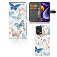 Telefoonhoesje met Pasjes voor Xiaomi Poco F5 Vlinder - thumbnail