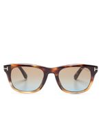 TOM FORD Eyewear lunettes de vue à monture wayfarer - Marron