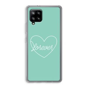 Forever heart pastel: Samsung Galaxy A42 5G Transparant Hoesje