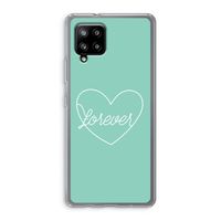 Forever heart pastel: Samsung Galaxy A42 5G Transparant Hoesje