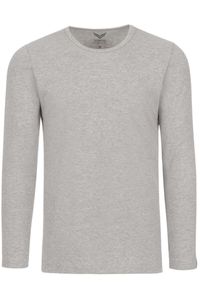 TRIGEMA Slim Fit Longsleeve grijs, Melange