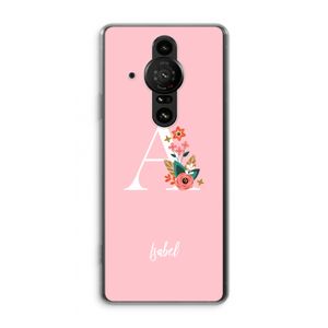 Pink Bouquet: Sony Xperia Pro-I Transparant Hoesje