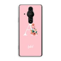 Pink Bouquet: Sony Xperia Pro-I Transparant Hoesje