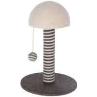 KERBL - Tiragraffi per gatti - Tronco 42 cm - FUNGHI - Grigio/bianco - Sisal - Base: ø 30 cm