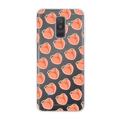 Just peachy: Samsung Galaxy A6 Plus (2018) Transparant Hoesje