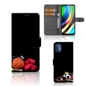 Motorola Moto G9 Plus Wallet Case met Pasjes Sports