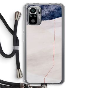 Stone White: Xiaomi Redmi Note 10S Transparant Hoesje met koord