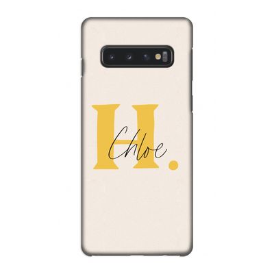 Amber Script: Samsung Galaxy S10 4G Volledig Geprint Hoesje
