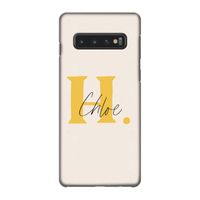 Amber Script: Samsung Galaxy S10 4G Volledig Geprint Hoesje