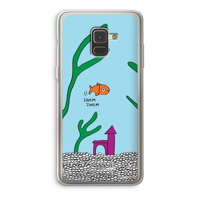 Aquarium: Samsung Galaxy A8 (2018) Transparant Hoesje