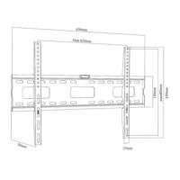 Maclean- v-Beugel / Tv-houder / TV steun / LCD, LED, OLED - max VESA 600x400, 32-100", 80kg, MC-419