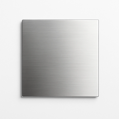 RVS vierkante plaat 10x10x2mm (set van 2 stuks)