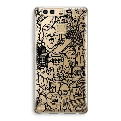 Vexx Black Mixtape: Huawei P9 Transparant Hoesje