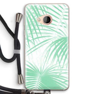 Palmbladeren: HTC U Play Transparant Hoesje met koord
