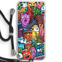 Vexx Mixtape: iPhone 5 / 5S / SE Transparant Hoesje met koord
