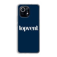 Topvent Navy: Xiaomi Mi 11 Transparant Hoesje Topvent Navy: Xiaomi Mi 11 Transparant Hoesje