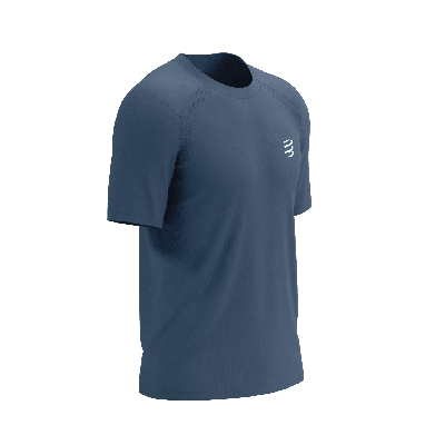 Compressport Performance ss t-shirt heren - BLAUW - Heren