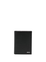 BOSS Highway leather bi-fold wallet - Noir