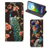 Motorola Moto G9 Power | Hoesje maken | Pauw met Bloemen