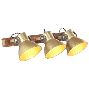 VidaXL Wandlamp industrieel e27 65x25 cm messingkleurig