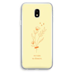 No rain no flowers: Samsung Galaxy J3 (2017) Transparant Hoesje