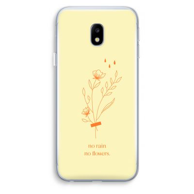 No rain no flowers: Samsung Galaxy J3 (2017) Transparant Hoesje