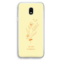 No rain no flowers: Samsung Galaxy J3 (2017) Transparant Hoesje