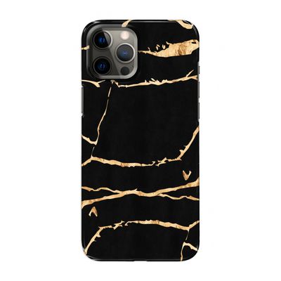 Gouden marmer: Volledig geprint iPhone 12 Pro Max Hoesje