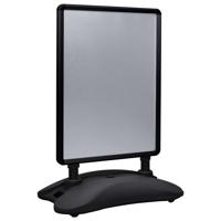 VidaXL Posterstandaard a1 wateranker aluminiumlegering zwart