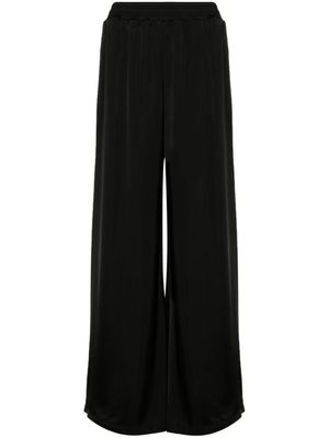 Fabiana Filippi pantalon en satin à coupe ample - Noir