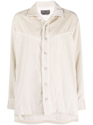 Lorena Antoniazzi chemise en velours côtelé à manches longues - Blanc