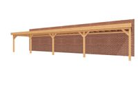 YARD Outdoor veranda SUBLIME Plat dak - 1400x300 cm- Plat dak- - YARD Outdoor
