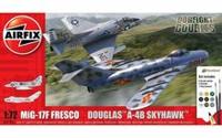 Airfix A50185 Mig 17F Fresco Douglas A-4B Skyhawk Dogfight Double Bouwpakket Schaal 1:72
