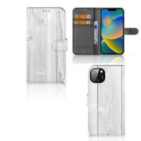 iPhone 14 Plus | Book Style Case | White Wood