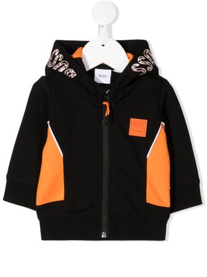 BOSS Kidswear sweat zippé à capuche - Noir