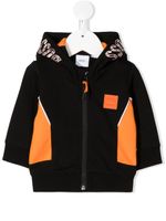 BOSS Kidswear sweat zippé à capuche - Noir