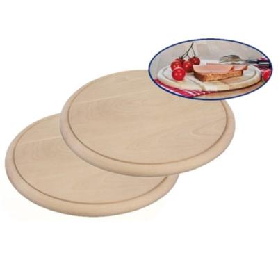 Serveer plank - 2x - rond - 28 cm - hout - ham plankje - broodplank - hapjes serveerplanken Serveer plank - 2x - rond - 28 cm - hout - ham plankje - broodplank - hapjes serveerplanken
