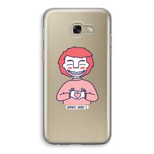 Hartje: Samsung Galaxy A5 (2017) Transparant Hoesje