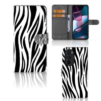Motorola Edge 30 Pro | Telefoonhoesje | Met pasjeshouder | Zebra