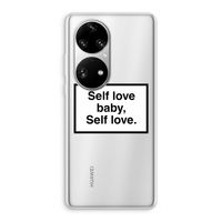 Self love: Huawei P50 Pro Transparant Hoesje