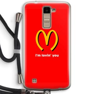 I'm lovin' you: LG K10 (2016) Transparant Hoesje met koord