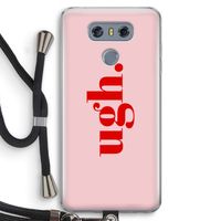 Ugh: LG G6 Transparant Hoesje met koord
