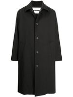 Jil Sander parka à boutons pression - Noir