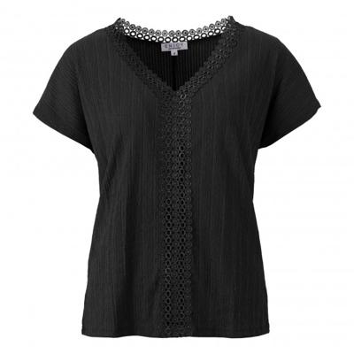 Enjoy - Zwart | Dames | Top | Zwart | XXL | regular | Kamst mode