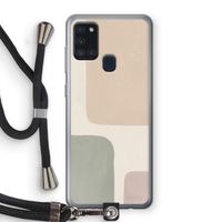 Geo #7: Samsung Galaxy A21s Transparant Hoesje met koord