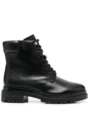 Lauren Ralph Lauren bottes Kenton à lacets - Noir