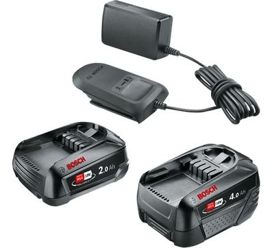 Bosch Accessoires 1600A027U9 | Starterset | 18V | 2,0 Ah + 4,0 Ah + AL 18V-20 1600A027U9