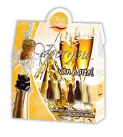 Voor Jou! Cadeau doos champagneflesjes van harte 100 Gram