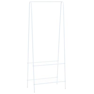 Kledingrek 59x35x150 cm wit